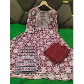  Naira Cut Kurta With Trouser And Dupatta